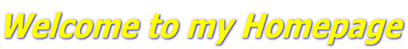 Welcome to my Homepage
